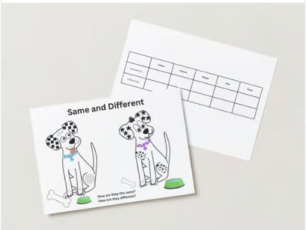 Similarities and Differences/ Same or Different in Dog activity